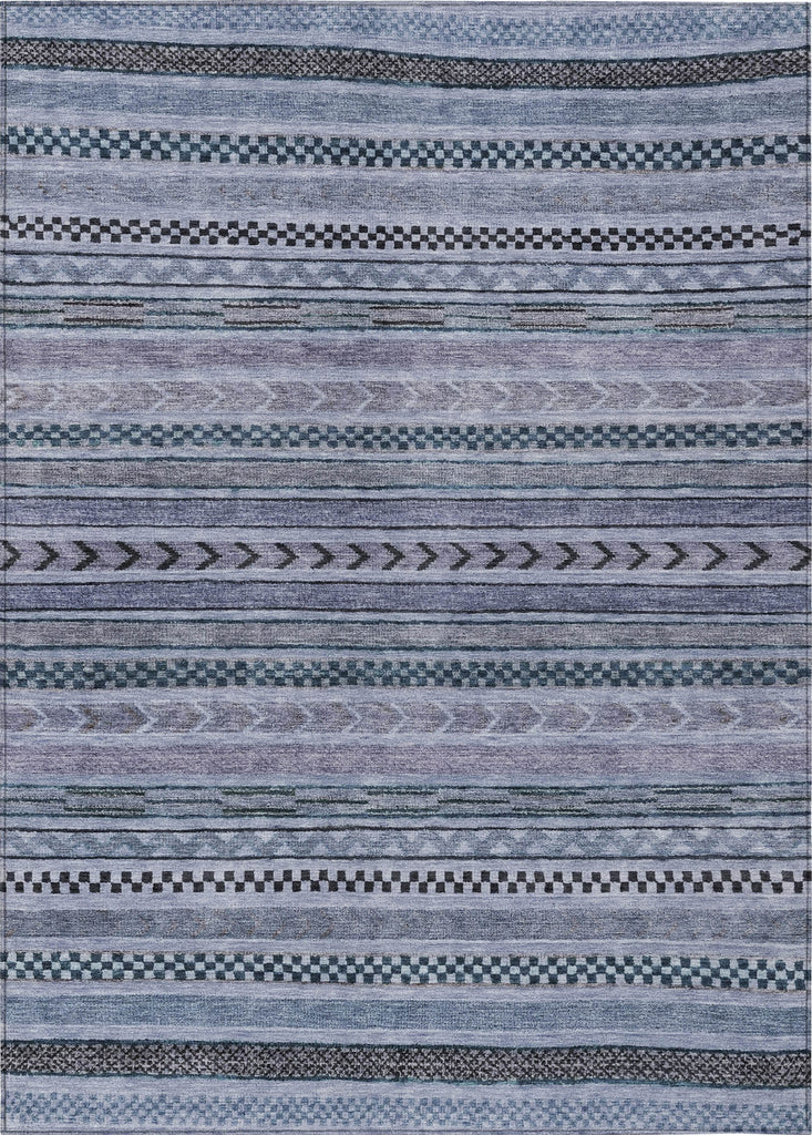 Piper Looms Chantille Stripes ACN1625 Blue Machine Washable Area Rug main image