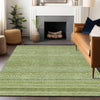 Piper Looms Chantille Stripes ACN1625 Cactus Machine Washable Area Rug Lifestyle Image Feature