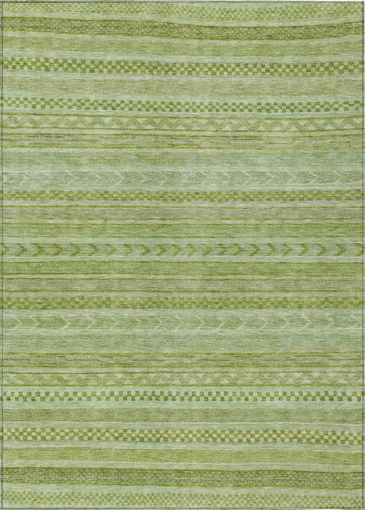 Piper Looms Chantille Stripes ACN1625 Cactus Machine Washable Area Rug main image