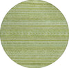 Piper Looms Chantille Stripes ACN1625 Cactus Machine Washable Area Rug Round Main Image