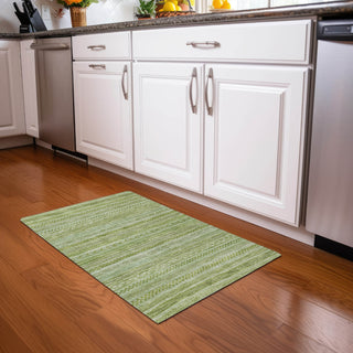 Piper Looms Chantille Stripes ACN1625 Cactus Machine Washable Area Rug Scatter Lifestyle Image Feature