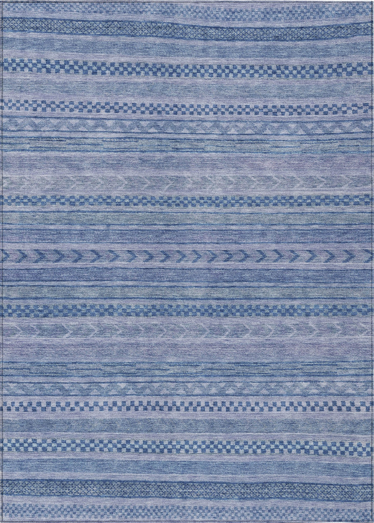 Piper Looms Chantille Stripes ACN1625 Denim Machine Washable Area Rug main image