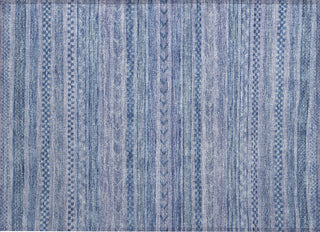 Piper Looms Chantille Stripes ACN1625 Denim Machine Washable Area Rug Scatter Main Image