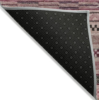 Piper Looms Chantille Stripes ACN1625 Pink Machine Washable Area Rug Backing Image