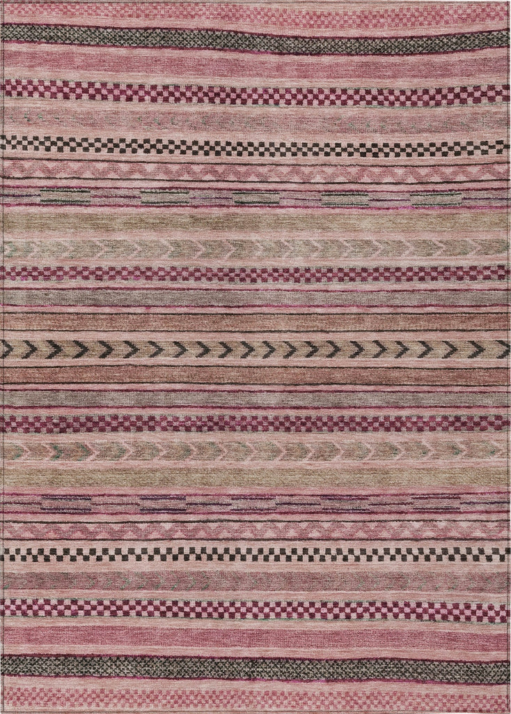 Piper Looms Chantille Stripes ACN1625 Pink Machine Washable Area Rug main image