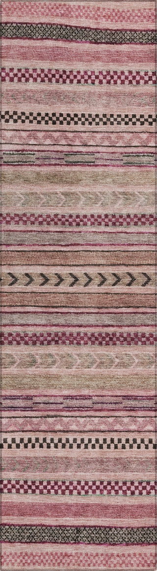 Piper Looms Chantille Stripes ACN1625 Pink Machine Washable Area Rug Runner Main Image