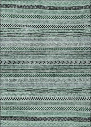 Piper Looms Chantille Stripes ACN1625 Teal Machine Washable Area Rug main image
