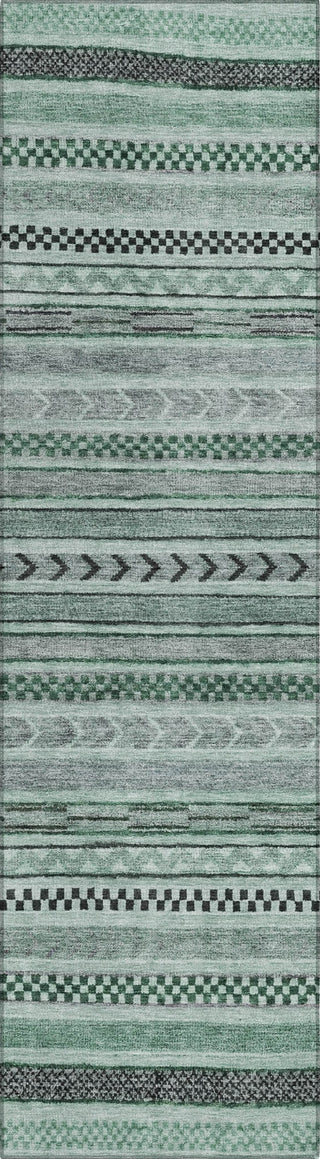 Piper Looms Chantille Stripes ACN1625 Teal Machine Washable Area Rug Runner Main Image