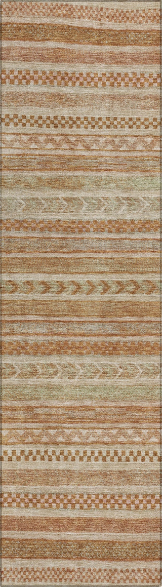 Piper Looms Chantille Stripes ACN1625 Terracotta Machine Washable Area Rug Runner Main Image