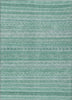 Piper Looms Chantille Stripes ACN1625 Turquoise Machine Washable Area Rug main image
