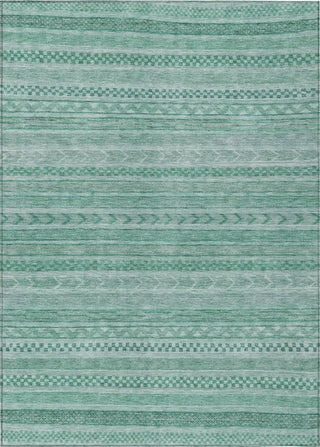 Piper Looms Chantille Stripes ACN1625 Turquoise Machine Washable Area Rug main image
