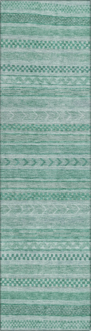 Piper Looms Chantille Stripes ACN1625 Turquoise Machine Washable Area Rug Runner Main Image