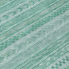 Piper Looms Chantille Stripes ACN1625 Turquoise Machine Washable Area Rug Swatch Image
