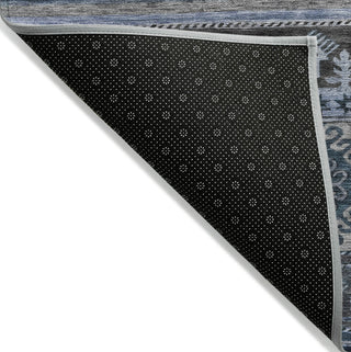 Piper Looms Chantille Global ACN1626 Blue Machine Washable Area Rug Backing Image