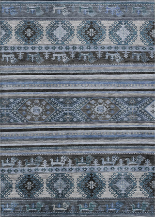 Piper Looms Chantille Global ACN1626 Blue Machine Washable Area Rug main image