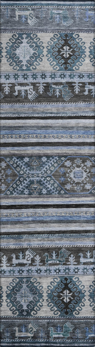 Piper Looms Chantille Global ACN1626 Blue Machine Washable Area Rug Runner Main Image