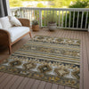 Piper Looms Chantille Global ACN1626 Chocolate Machine Washable Area Rug Outdoor Lifestyle Image Feature
