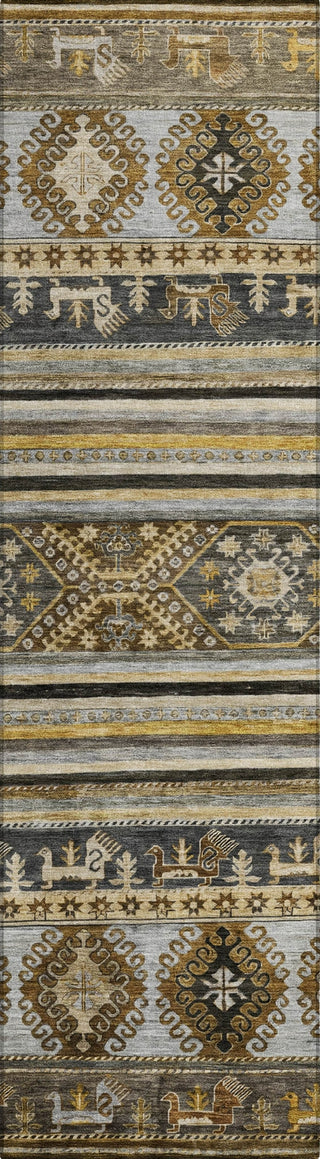 Piper Looms Chantille Global ACN1626 Chocolate Machine Washable Area Rug Runner Main Image