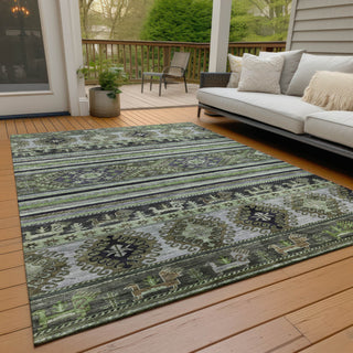 Piper Looms Chantille Global ACN1626 Fern Machine Washable Area Rug Outdoor Lifestyle Image Feature