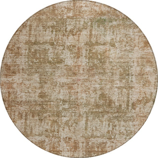 Piper Looms Chantille Modern ACN1627 Beige Machine Washable Area Rug Round Main Image