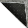 Piper Looms Chantille Modern ACN1627 Pewter Machine Washable Area Rug Backing Image