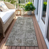 Piper Looms Chantille Modern ACN1627 Pewter Machine Washable Area Rug Runner Outdoor Lifestyle Image Feature