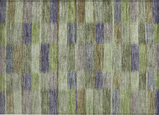 Piper Looms Chantille Stripes ACN1628 Aloe Machine Washable Area Rug Scatter Main Image