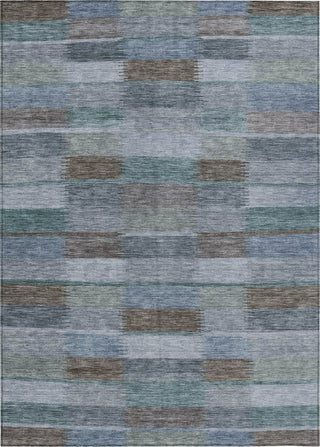 Piper Looms Chantille Stripes ACN1628 Blue Machine Washable Area Rug main image