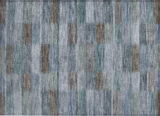 Piper Looms Chantille Stripes ACN1628 Blue Machine Washable Area Rug Scatter Main Image