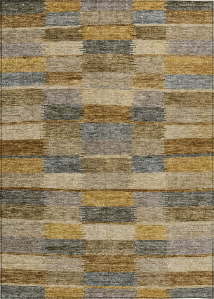 Piper Looms Chantille Stripes ACN1628 Brown Machine Washable Area Rug main image