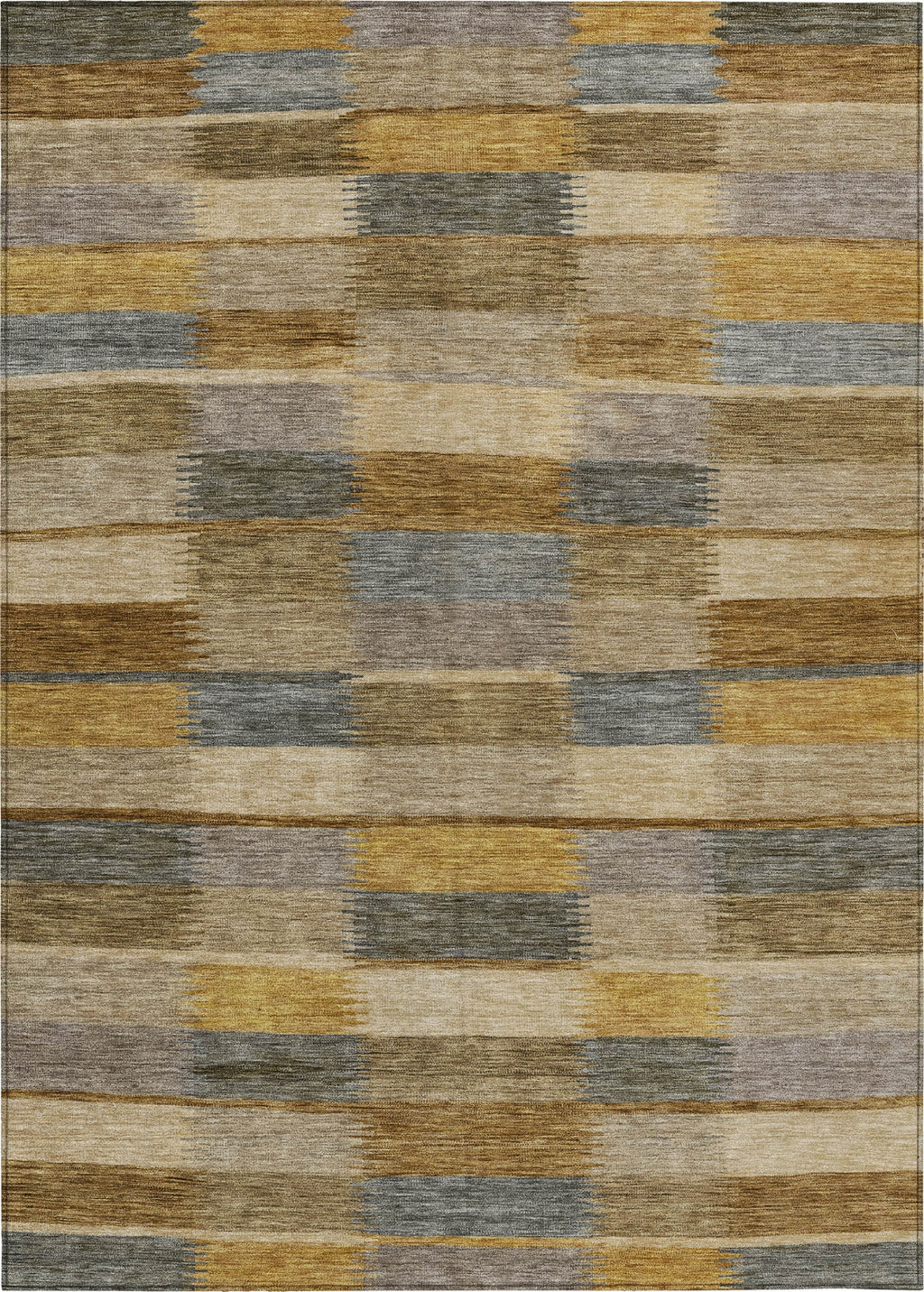 Piper Looms Chantille Stripes ACN1628 Brown Machine Washable Area Rug ...