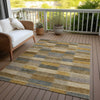 Piper Looms Chantille Stripes ACN1628 Brown Machine Washable Area Rug Outdoor Lifestyle Image Feature