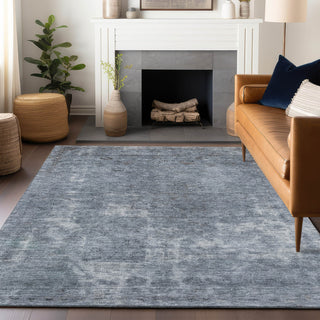 Piper Looms Chantille Global ACN1629 Blue Machine Washable Area Rug Lifestyle Image Feature