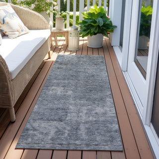 Piper Looms Chantille Global ACN1629 Blue Machine Washable Area Rug Runner Outdoor Lifestyle Image Feature