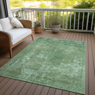 Piper Looms Chantille Global ACN1629 Sage Machine Washable Area Rug Outdoor Lifestyle Image Feature