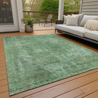Piper Looms Chantille Global ACN1629 Sage Machine Washable Area Rug Outdoor Lifestyle Image Feature
