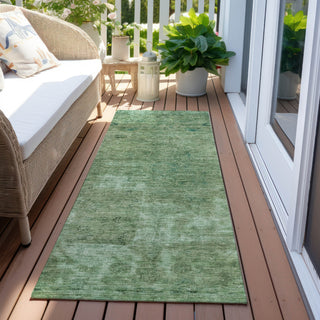 Piper Looms Chantille Global ACN1629 Sage Machine Washable Area Rug Runner Outdoor Lifestyle Image Feature