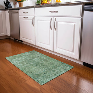 Piper Looms Chantille Global ACN1629 Sage Machine Washable Area Rug Scatter Lifestyle Image Feature