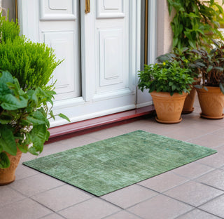 Piper Looms Chantille Global ACN1629 Sage Machine Washable Area Rug Scatter Outdoor Lifestyle Image Feature