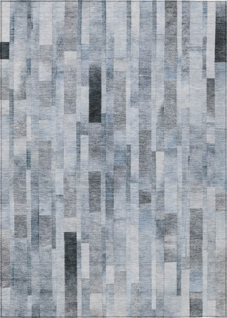 Piper Looms Chantille Stripes ACN1630 Blue Machine Washable Area Rug main image