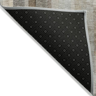 Piper Looms Chantille Stripes ACN1630 Taupe Machine Washable Area Rug Backing Image