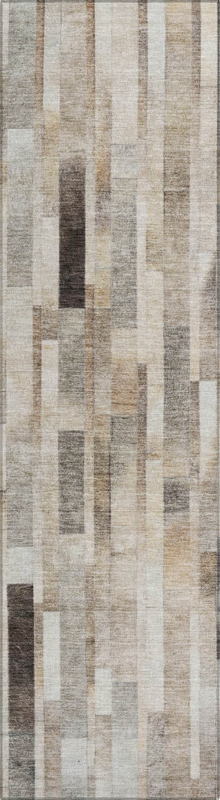 Piper Looms Chantille Stripes ACN1630 Taupe Machine Washable Area Rug Runner Main Image