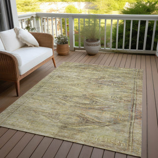 Piper Looms Chantille Global ACN1631 Aloe Machine Washable Area Rug Outdoor Lifestyle Image Feature
