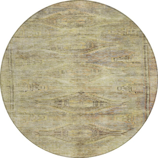 Piper Looms Chantille Global ACN1631 Aloe Machine Washable Area Rug Round Main Image