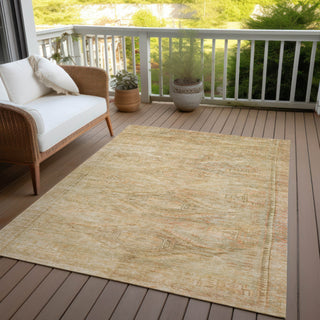 Piper Looms Chantille Global ACN1631 Linen Machine Washable Area Rug Outdoor Lifestyle Image Feature