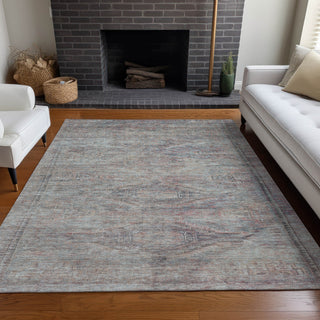 Piper Looms Chantille Global ACN1631 Pewter Machine Washable Area Rug Lifestyle Image Feature