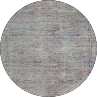 Piper Looms Chantille Global ACN1631 Pewter Machine Washable Area Rug Round Main Image