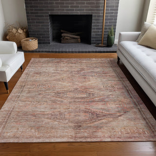 Piper Looms Chantille Global ACN1631 Salmon Machine Washable Area Rug Lifestyle Image Feature