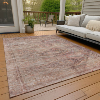 Piper Looms Chantille Global ACN1631 Salmon Machine Washable Area Rug Outdoor Lifestyle Image Feature