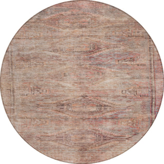Piper Looms Chantille Global ACN1631 Salmon Machine Washable Area Rug Round Main Image